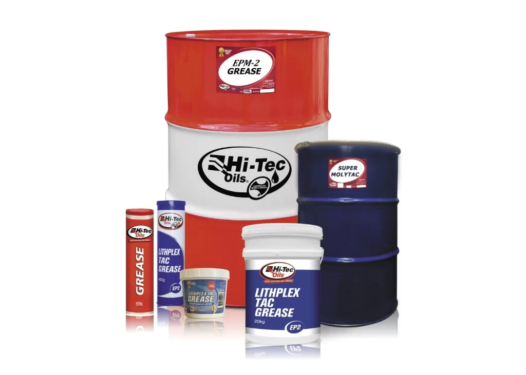 Full range of Hi-Tec Oils grease products for B2B applications