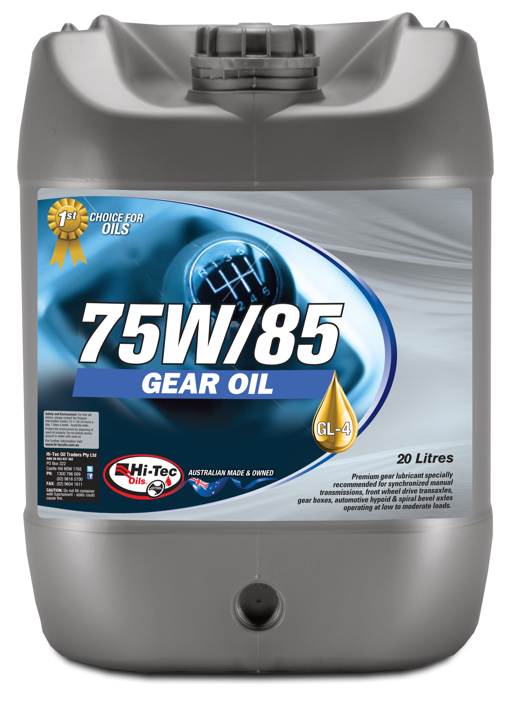 GEAR OIL 75W/85 GL-4 - Hi-Tec Oils