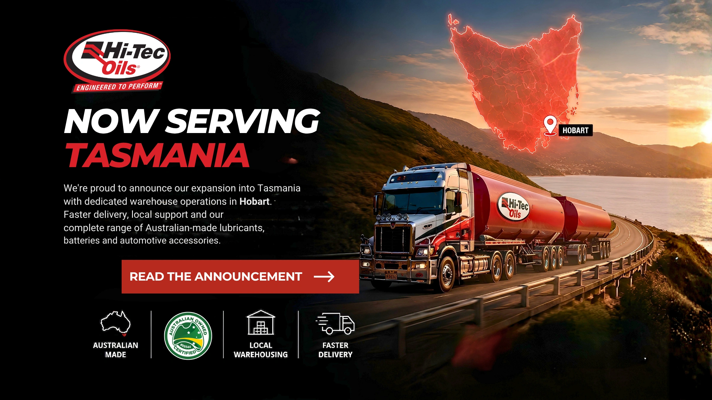 Hi-Tec oils enters Tasmania